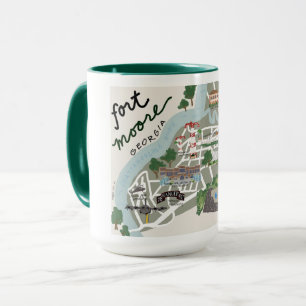 Carte Fort Moore Café Mug