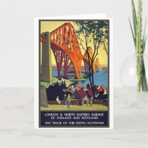 Carte Forth Bridge - Poster Vintage voyage Art
