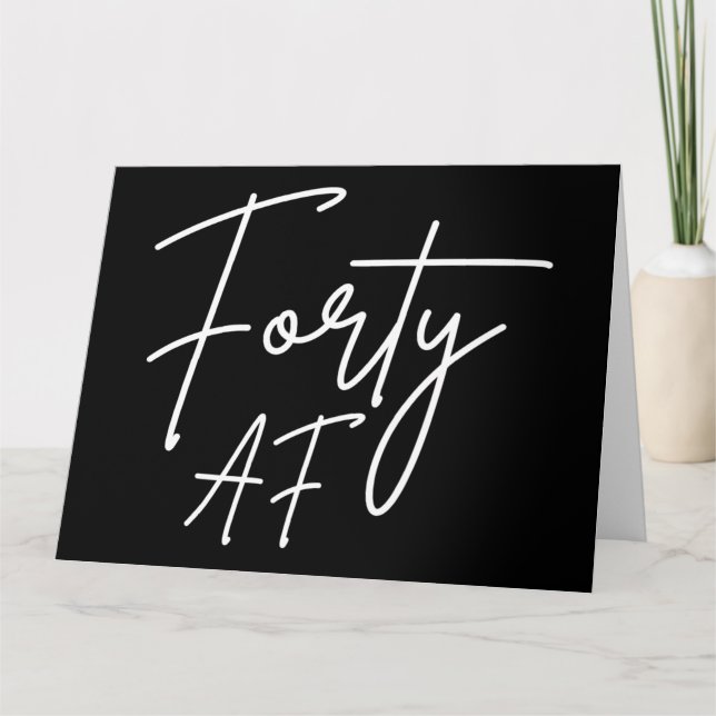 Carte Forty AF I - Birthday Gift (Devant)