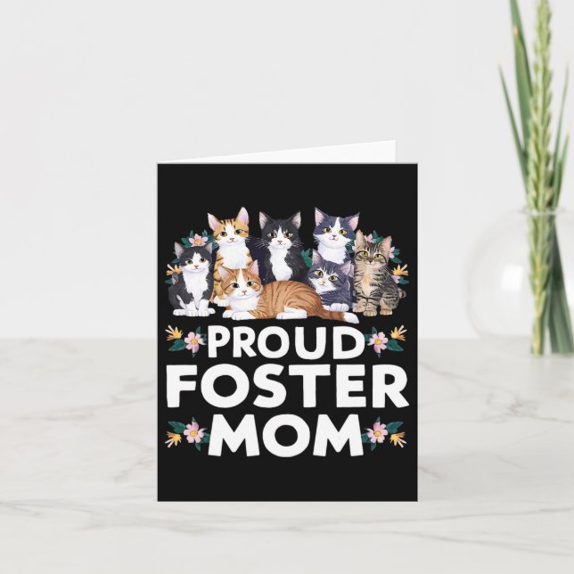 Carte Foster Cat Adopter Fier Foster Maman (Devant)