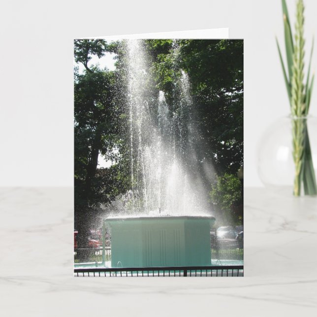 Carte Fountain à Summer (Devant)