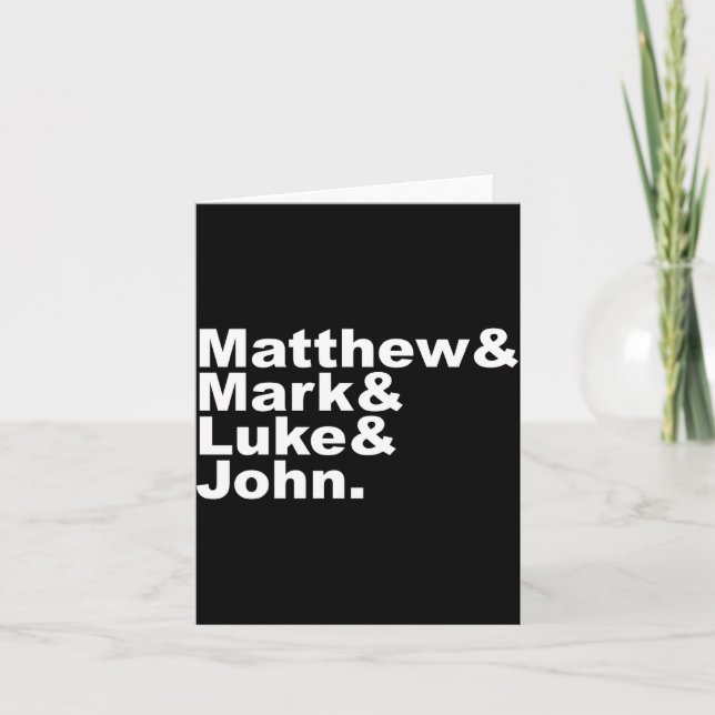 Carte Four Gospels Matthew Mark Luke John Bible  (Devant)