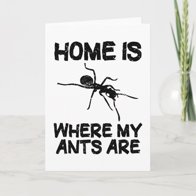 Carte Fourmis De Fourmis Garder Les Insectes Drôle Citat (Devant)