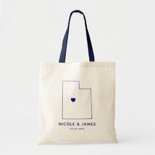 Carte Fourre-tout, bleu marine de sac d'accueil de