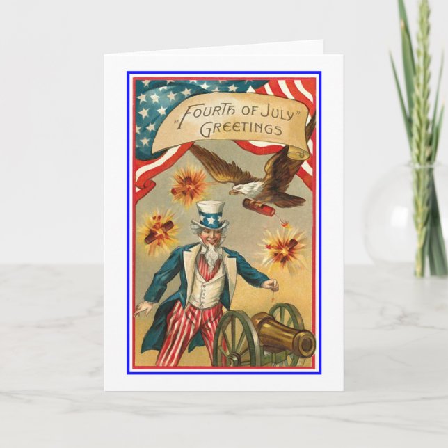 Carte Fourth of July greetings (Devant)
