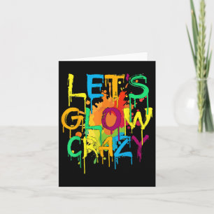 Carte Fous Retro fête d'anniversaire Glowday 80s 90s