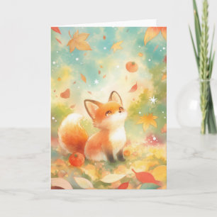 Carte Fox au milieu du charme d'automne