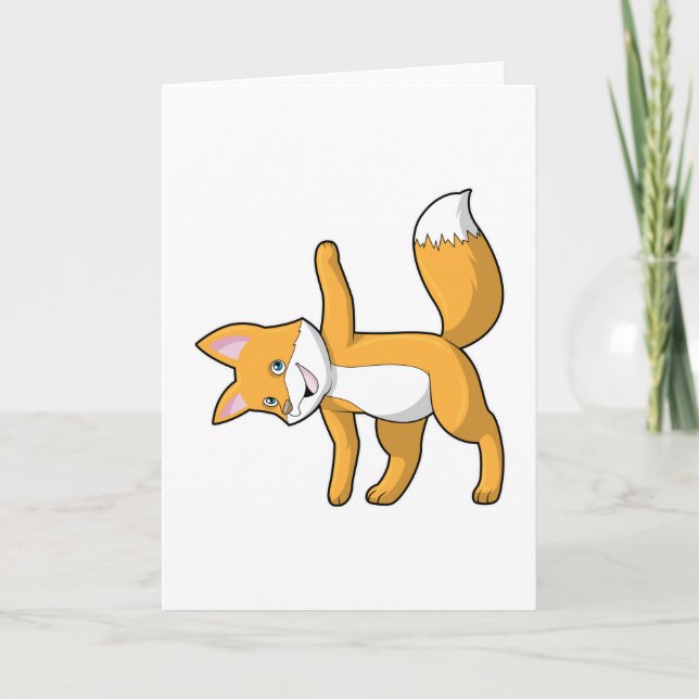 Carte Fox au Yoga Stretching (Devant)