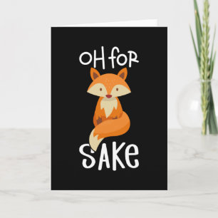 Carte Fox Cute Oh Pour Sake Dit Fox
