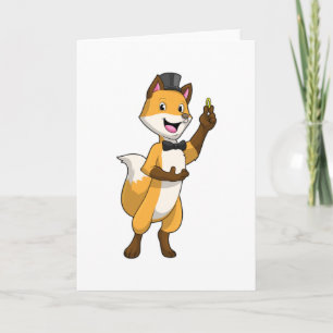 Carte Fox en Groom avec anneau Mariage