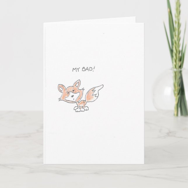 Carte Fox s'excuser (Devant)