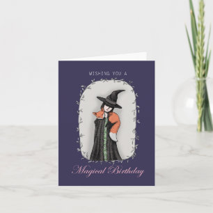 Carte Fox Witch Magique Goth Art Witchcraft Foxy femme