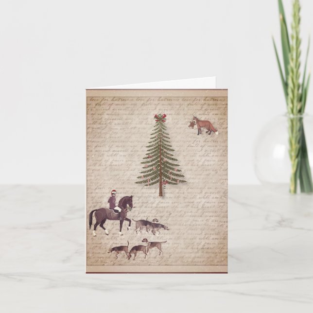 Carte Foxhunt Holiday and Christmas (Devant)
