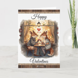Carte Foxy - Happy Valentines Card