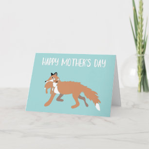 Carte Foxy Mama de la fête des mères du mari