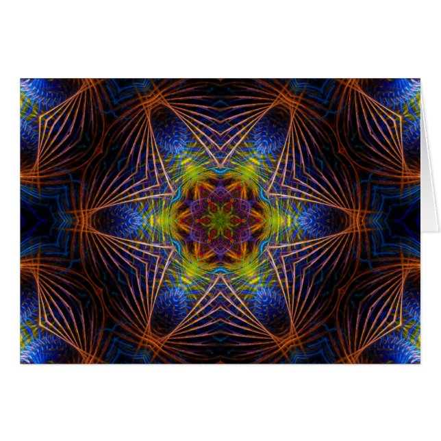 Carte FractalBlue-Star (Devant horizontal)