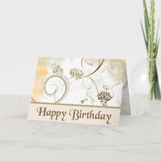 Carte Fractals - Joyeux anniversaire (Devant)