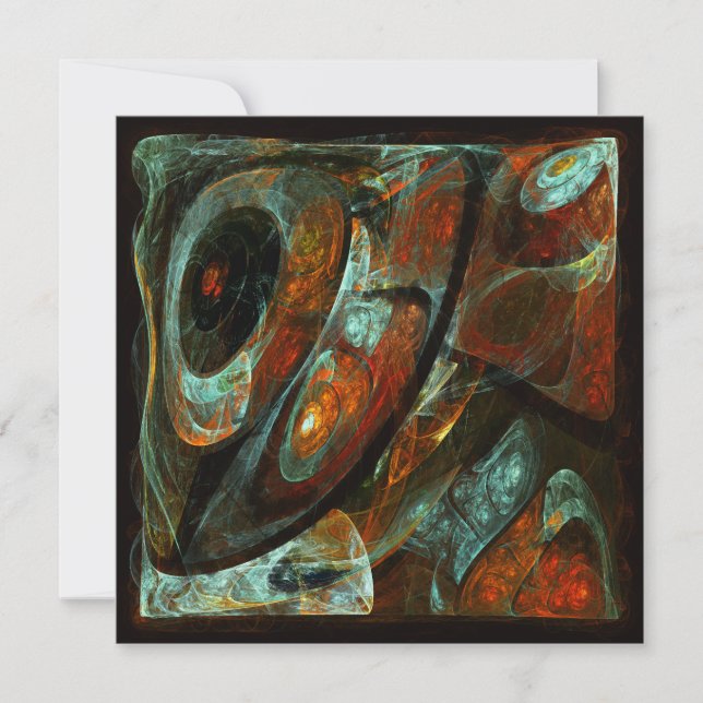 Carte Fractionner l'art Abstrait (Devant)