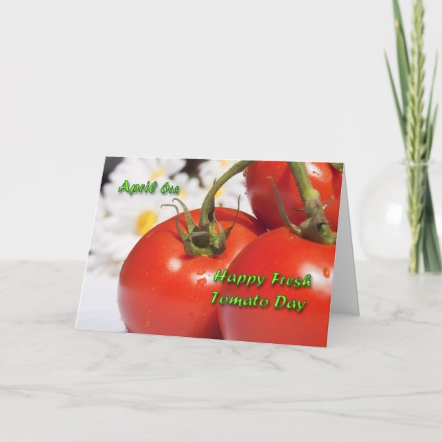 Carte Fraîche Tomato Day 6 avril (Devant)