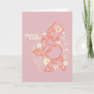 Carte Frais comme une marguerite graphique floral minima