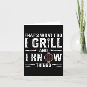 Carte Fraisage amusant Barbecue Fumer Viande Fumer Gr