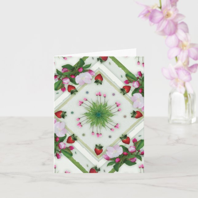 Carte fraise (Orchidée)
