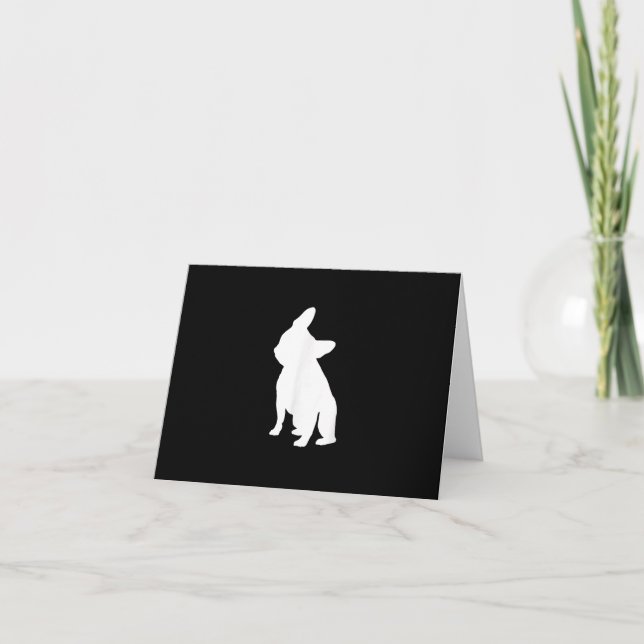 Carte français bulldog | frenchie cadeau mignon (Devant)
