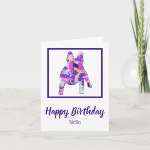 Carte Français Bulldog mignon animal de compagnie Silhou