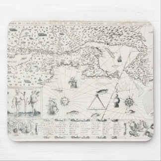 Carte Française Canada (Québec) par Champlain 1612 Mouse Pad