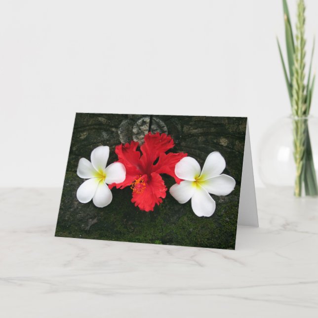 Carte frangipani trois (Devant)