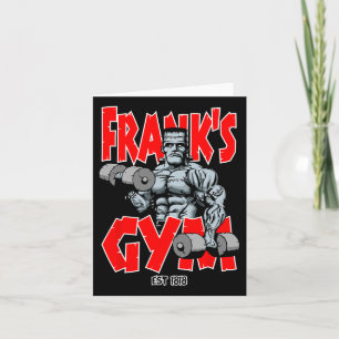 Carte Frankenstein Gym Funny Bodybuilding Fitness Workou