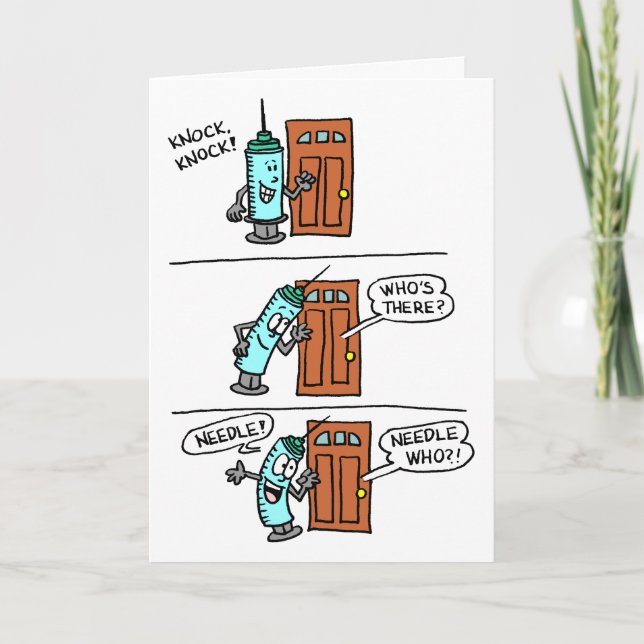 Carte Frappe Knock Needle Little Recognition Doctors Day (Devant)
