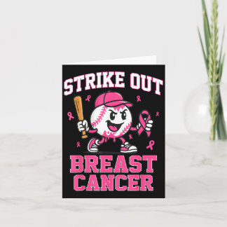 Carte Frapper le cancer du sein Crème glacée au baseball
