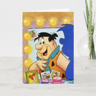 Carte Fred Flintstone Regardez En Miroir