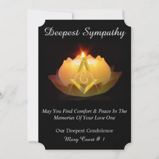Carte Freemason Sympathy