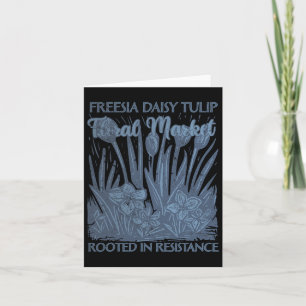 Carte Freesia Daisy Tulip Enracinée Dans La Résistance S