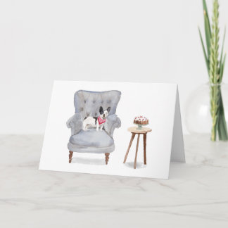 Carte French Bulldog Birthday