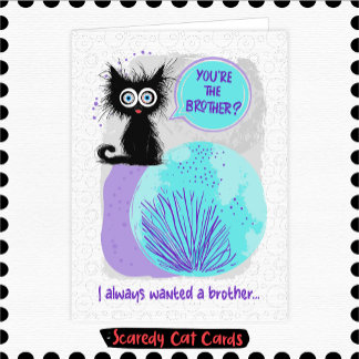 Carte Frère Chat Peureux