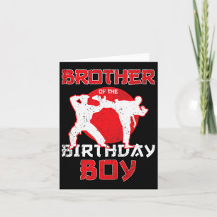 Carte Frère De Karate Anniversaire Taekwondo Boy Marti