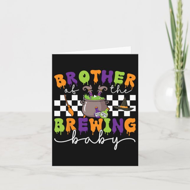 Carte Frère De La Brasserie Par Halloween Hommes Femmes  (Devant)