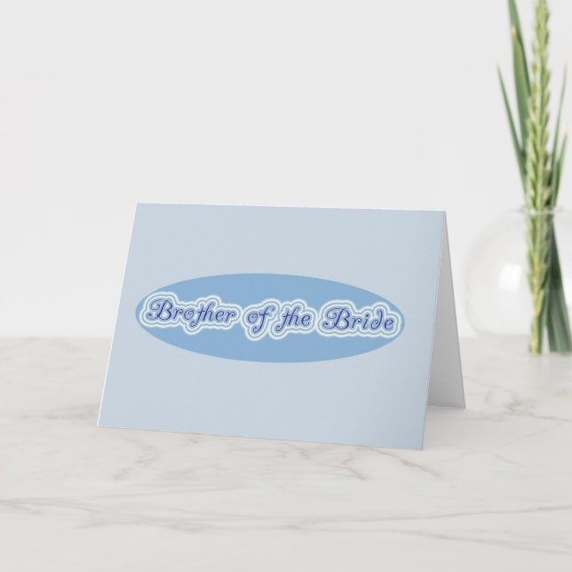 Carte Frère de la mariée (Devant)