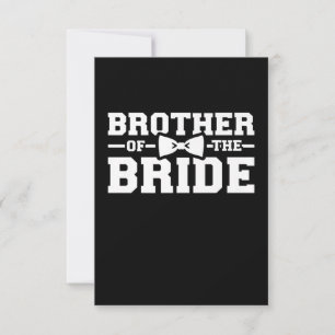 Carte Frère De La Mariée Don Pour Frère