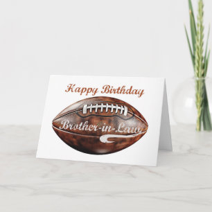 Carte Frère en droit Anniversaire Grunge Large Football