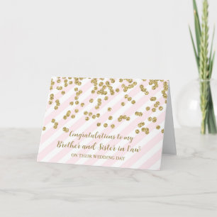 Carte Frère et soeur en droit Mariage Félicitations
