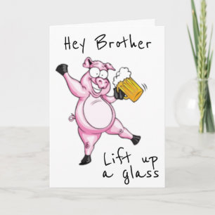 CARTE **FRÈRE** PRÊT À CÉLÉBRER **CARTE D'ANNIVERSAIRE**