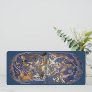 Carte Fresque céleste des constellations de l'astronomie