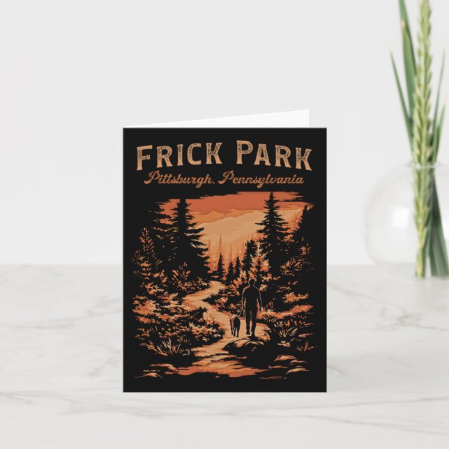 Carte Frick Park Pittsburgh Pennsylvanie Randonnée Vinta (Devant)