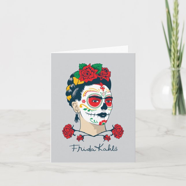 Carte Frida Kahlo | El Día de los Muertos (Devant)