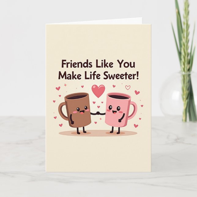 Carte Friend Appreciation Mugs Card (Devant)
