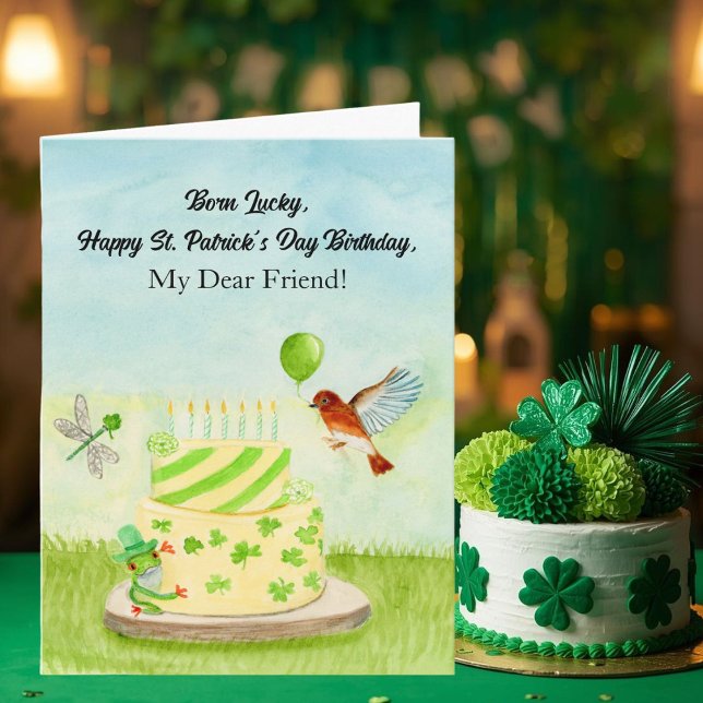 Carte Friend Happy St Patricks Day Birthday (Créateur téléchargé)